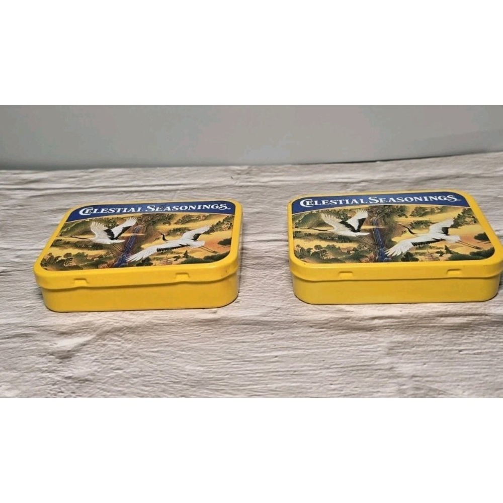 Celestial Mini Herbal Tea Celestial Set Of Two Vintage Yellow